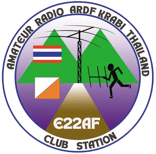 โลโก้ Amateur Radio ARDF Krabi Thailand E22AF